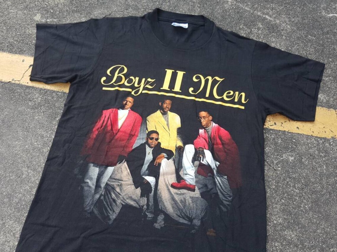 Vintage 1991 Boyz II Men Please Don't Go Black All Size Unisex