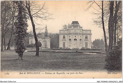 ABCP10-92-0877 - BOIS DE BOULOGNE - Château de BAGATELLE - Ansicht des Par