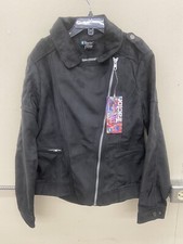 Tractor Girls Size 10 Black Suede Feel Jacket with Zipper Closure