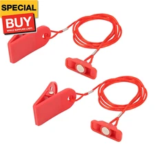 2PCS Universal Treadmill Safety Key Replacement - Rectangle Magnet Compatible wi