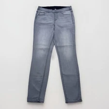 Jag Pull On High Rise Skinny Jeans 10/30 Gray Stretch Womens Measures 31 x 29