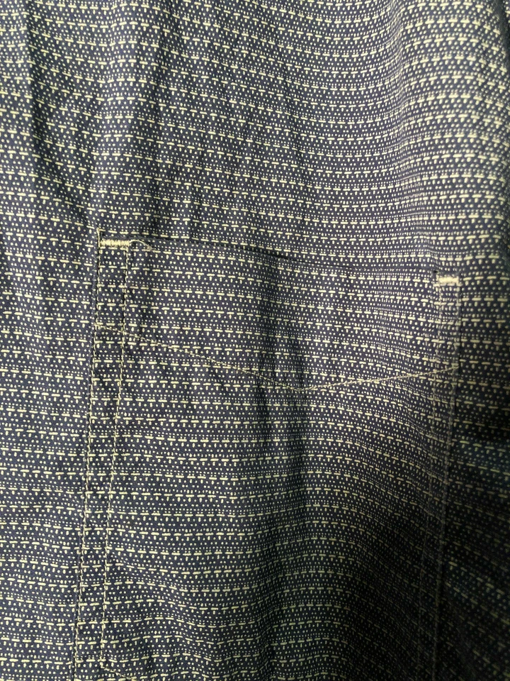 Camisa con botones Nautica, cuadros, diamantes, azul, XL Foto 3 de 4