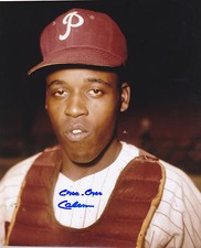 CHOO CHOO COLEMAN  PHILADELPHIA PHILLIES      ACTION SIGNED 8x10