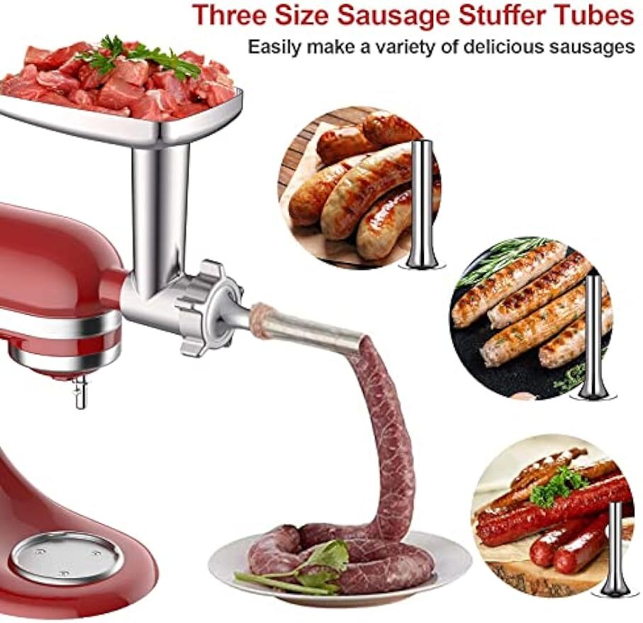 Meat Grinder Slicer Shredder KitchenAid Stand Mixer Sausage