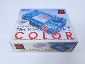 Neogeo Pocket Color Crystal Blue Boxed Console SNK CIB w/Buttonbattery Tested
