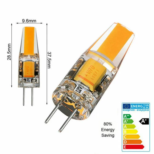 1-10x G4 COB LED 3W5W mini lampadina silice 12V lampadina lampada a innesto lampada - Foto 3 di 24