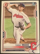 2021 BOWMAN DRAFT TOMMY MACE CLEVELAND INDIANS PROSPECT #BD-111 1ST BOWMAN PAPER