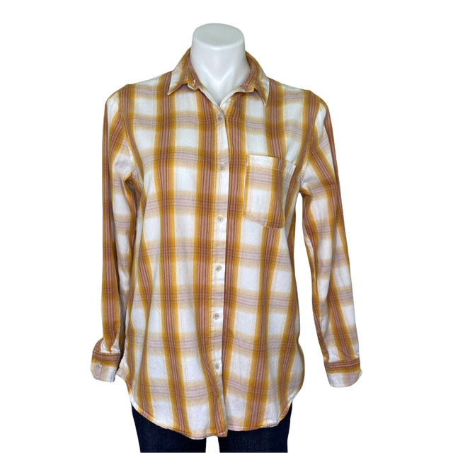 Universal Thread Women's Small Button Up Yellow W… - image 1