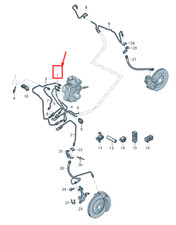 Audi E-Tron Gen Bremsleitung vorne links RHD 4KR614723A NEU ORIGINAL