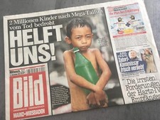 Bildzeitung BILD 13.11.2013 * Axel Prahl * Tatort * Kinder Hilfe 