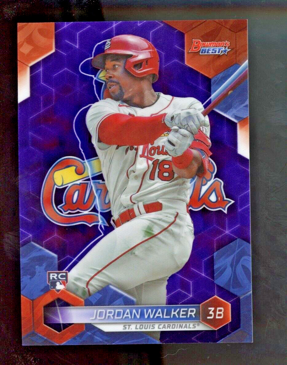 Jordan Walker 2023 Bowman's Best Purple Refractor Rookie RC /250 Cardinals
