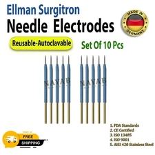 Ellman Surgitron Needle Electrodes 10pcs Set Reusable  for Skin Surgery