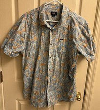 O’Neill Men’s Quiver Stretch Button Up Shirt XL Short Sleeve