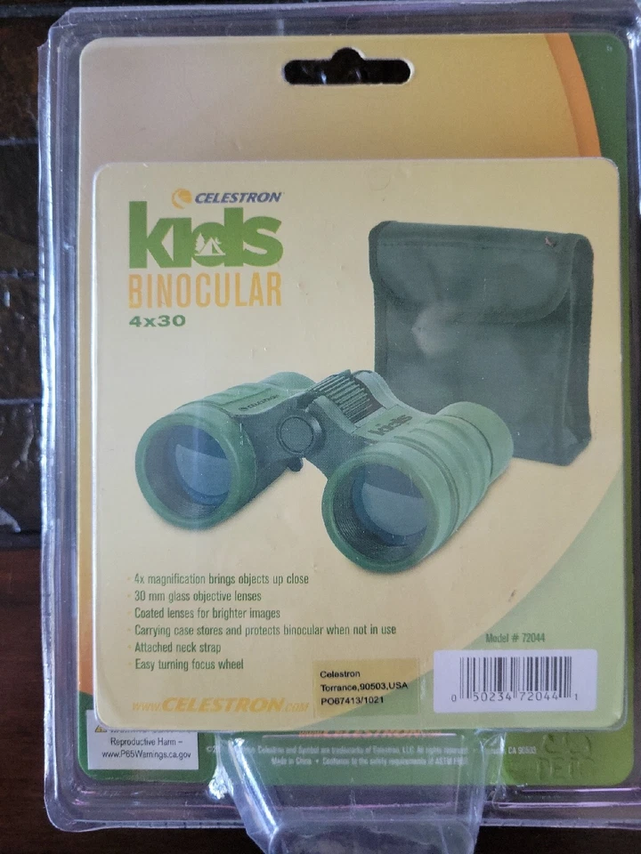 Celestron Kids Binoculars 4x30 Green Outdoors camping Hunting Hiking ultralight - Image 3 of 4