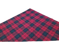 Vintage Miss Pendleton Virgin Wool Scarf Red and Green Plaid New With Flaws