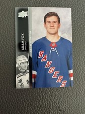 2021-22 UD Extended Series Base #670 Adam Fox  New York Rangers