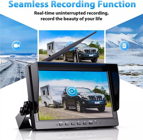 Telecamera retromarcia digitale wireless 10,1" monitor DVR looping record per camion bus - Foto 9 di 15