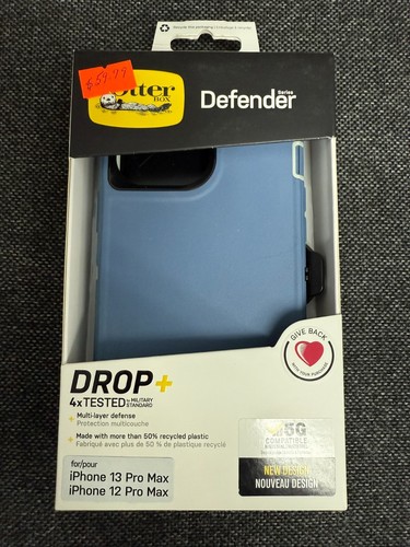 Otterbox Defender series case for iPhone 13 Pro Max and 12 Pro Max Fort Blue NEW