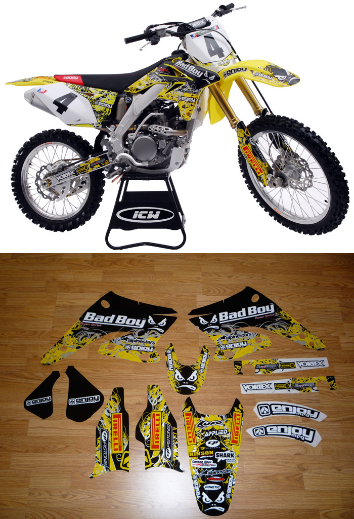 2004-2006 SUZUKI RMZ 250 BADBOY Motocross Graphics Dirt Bike