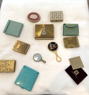 Vintage 10pc LOT Elgin American Voludte Limages  6 Compacts & 4 mirros