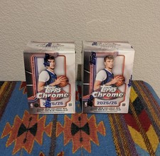 Lot of (2) 2025-26 Topps Chrome Basketball | Blaster Boxes | Factory Sealed