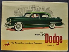 1953 Dodge Brochure Folder Coronet Meadowbrook Wagon Excellent Original 53
