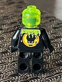 Lego Agents Villian DR. D ZASTER MINIFIG  w/Neon Green Minifigure Head -8969