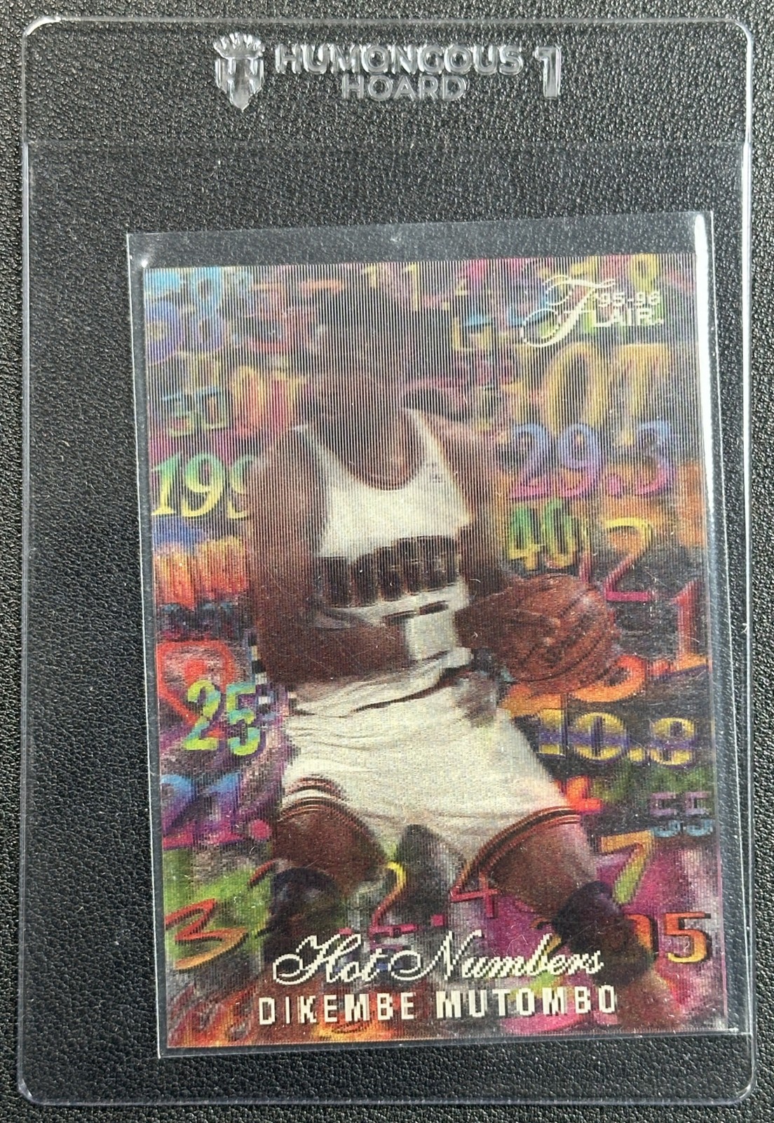 DIKEMBE MUTOMBO 1995-96 FLEER FLAIR #9 HOT NUMBERS NUGGETS