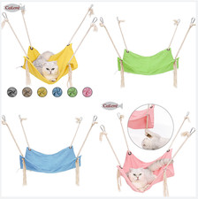Pet Cotton Linen Cat Hammock Breathable Cage Cat Swing Hanging Bed Pet Supplies