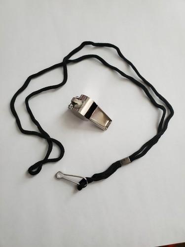 (2) Metal whistle Loud SOS Lifeguard Emergency Referee Coach Sports Free Ship