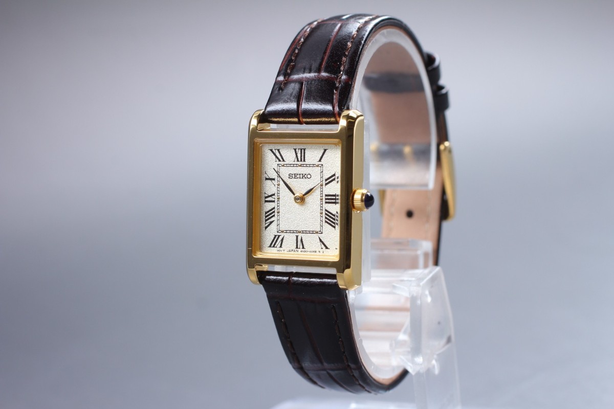 SEIKO 4N30-00H0 ゴールド タンク ローマン 腕時計　ラメ Near MINT+++ w/ Box] SEIKO Nano Universe 4N30-00H0 Quartz Women's
