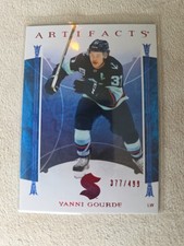 2022-23 Upper Deck Artifacts Ruby Red YANNI GOURDE 49 #377/499 Seattle Kraken UD