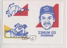 1986 Topps Tattoos Edwin Nunez Ed Nunez 0h1