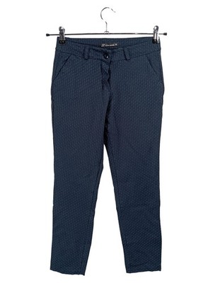 L'Olive Verte Stoffhose Damen Gr. 36 Blau Gemustert Business Chino