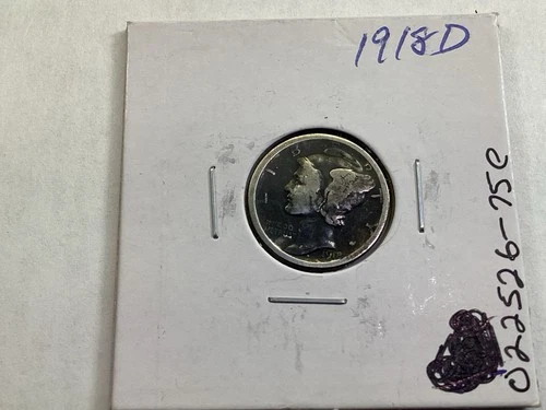 New Listing1918 D Mercury Silver Dime from Denver Mint 022526 75e