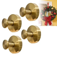 4Pcs New Model No-Drill Suction Cup Hooks, Wreath Hangers for Front Door, Wre...