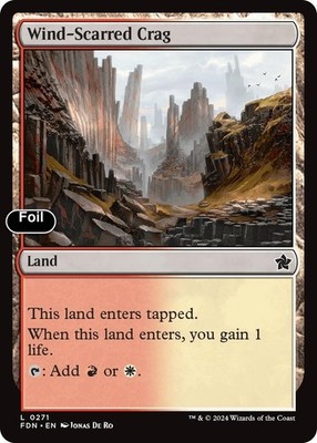 Wind-Scarred Crag [Foundations] NM Foil - Magic