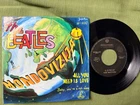 THE BEATLES - MONDOVIZIJA - (ALL YOU NEED IS LOVE)  - 7" SINGLE - YUGOSLAVIAN
