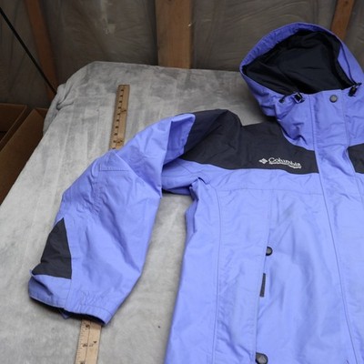 Columbia Jacket Womens Large Blue Titanium Waterproof Light Winter