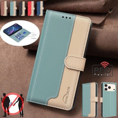 For iPhone 17 16 15 14 13 12 11 Pro Max XS Plus Case Wallet Leather Flip Cover