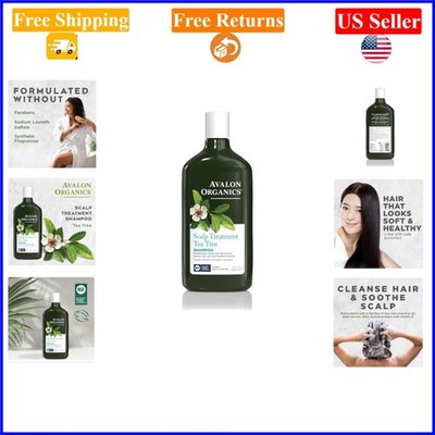 Tea Tree Scalp Treatment Shampoo for Adults, 11 Fl Oz, Cruelty-Free