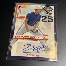 2025 Panini Prospect Edition Brandon Neely PURPLE PRIZM AUTO #'d 006/125 (CL7)