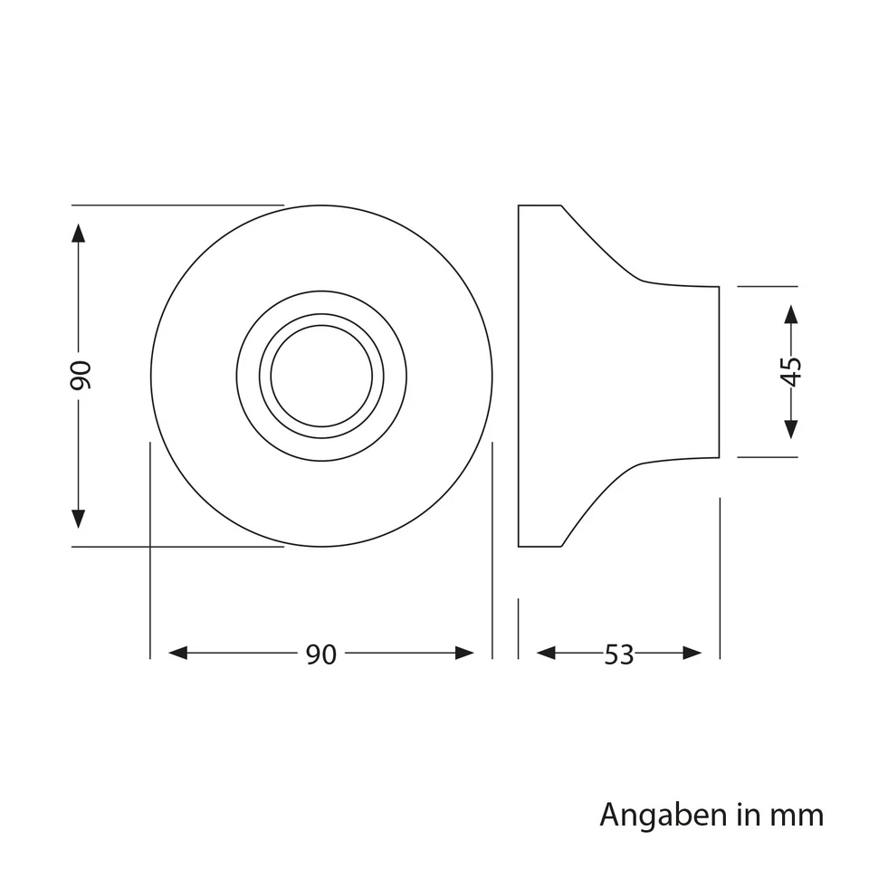 Deckenleuchte / Lampenfassung ELEKTRA, Porzellan, 1x E27 max. 300W - Bild 3 von 4