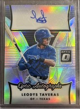 2017 Panini Donruss Optic - Optic Autographs Leody Taveras #OA-LT (AU, RC)