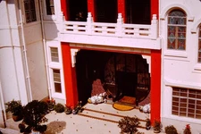 FEB 1958 Tiger Balm Gardens Hong Kong China  Red Border Kodachrome Slide BX-A