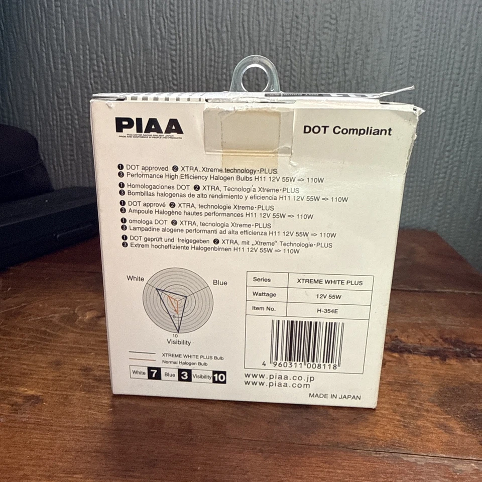 PIAA H11 Xtreme White Plus 4000k Replacement Bulb 15211 - Image 2 of 3