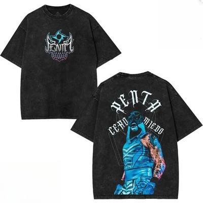 Penta El Zero Miedo Lucha Libre T-Shirt Graphic Tee with Bold Skull Design