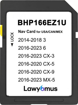 CX5 Navigation SD Card BHP166EZ1U - North America 14-23 3/6/CX3/CX5/CX9/MX5 