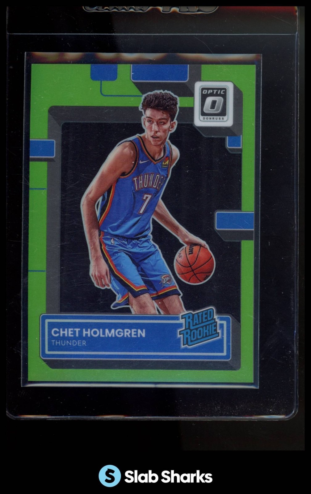 2022 PANINI DONRUSS OPTIC #208 CHET HOLMGREN LIME GREEN RC RATED ROOKIE /149