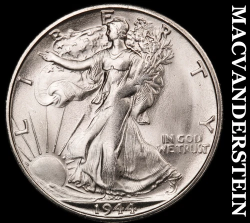 1944-S Walking Liberty Half Dollar-Super Choice Gem BU ++++ No Reserve #i5850